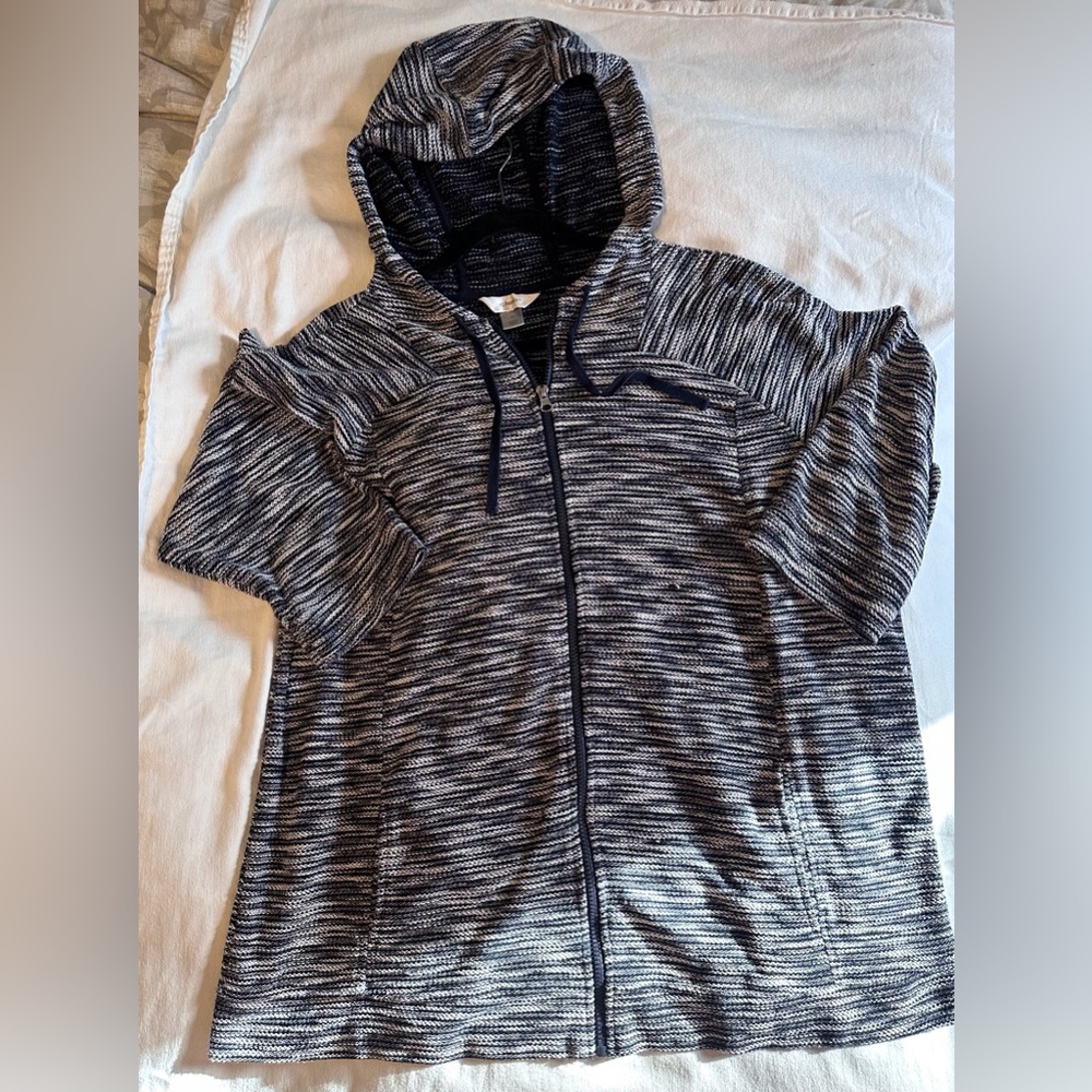 Christopher Banks / CJ Banks 3/4 Sleeve Zip Hoodie 2X